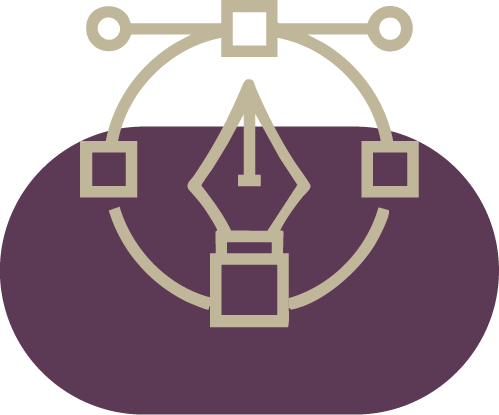 تصميم الهويات البصرية والشعارات - شركة ملهم للفن البصري في الرياض